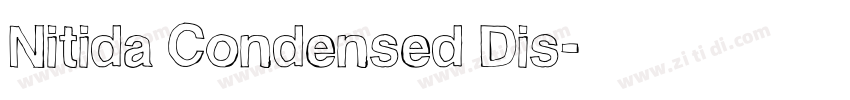 Nitida Condensed Dis字体转换
